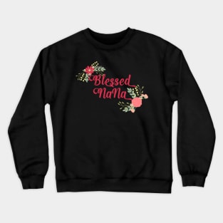 Blessed Nana Floral Christian Grandma Gift Crewneck Sweatshirt